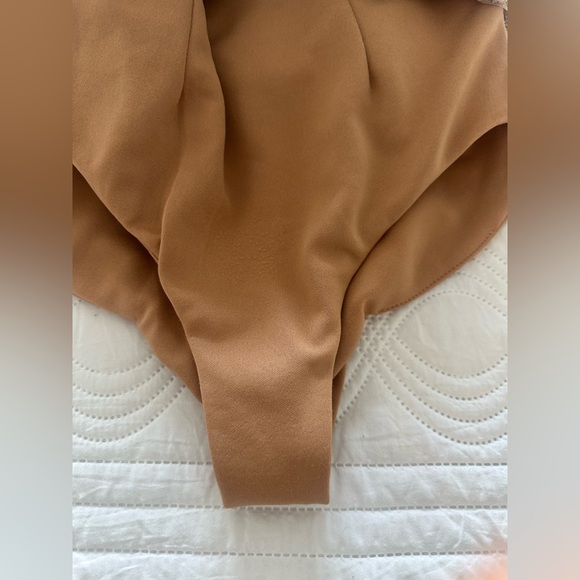 NADINE MERABI TALIA Gold Embroidered Midi Dress - Picture 9 of 9